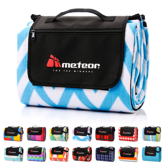 METEOR Large Waterproof Fleece Picnic Blanket - *Colourful Patterns