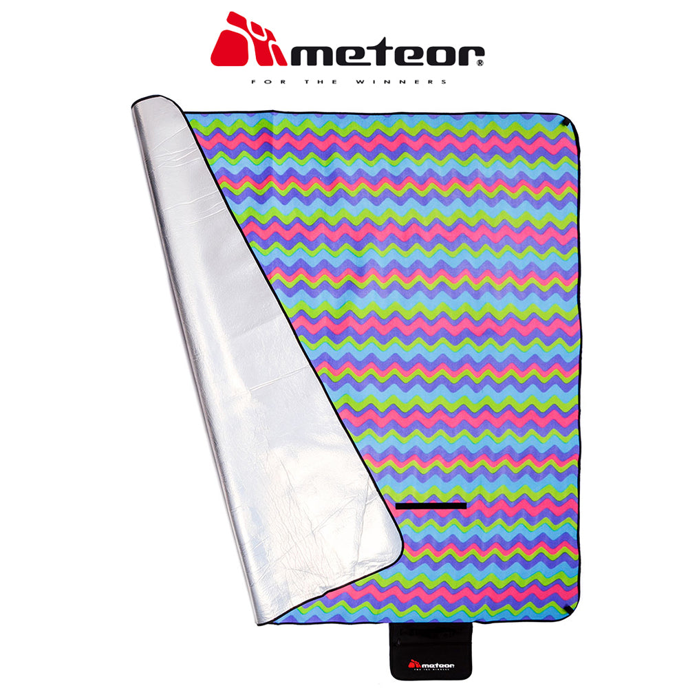 METEOR Large Waterproof Fleece Picnic Blanket - *Bright Patterns