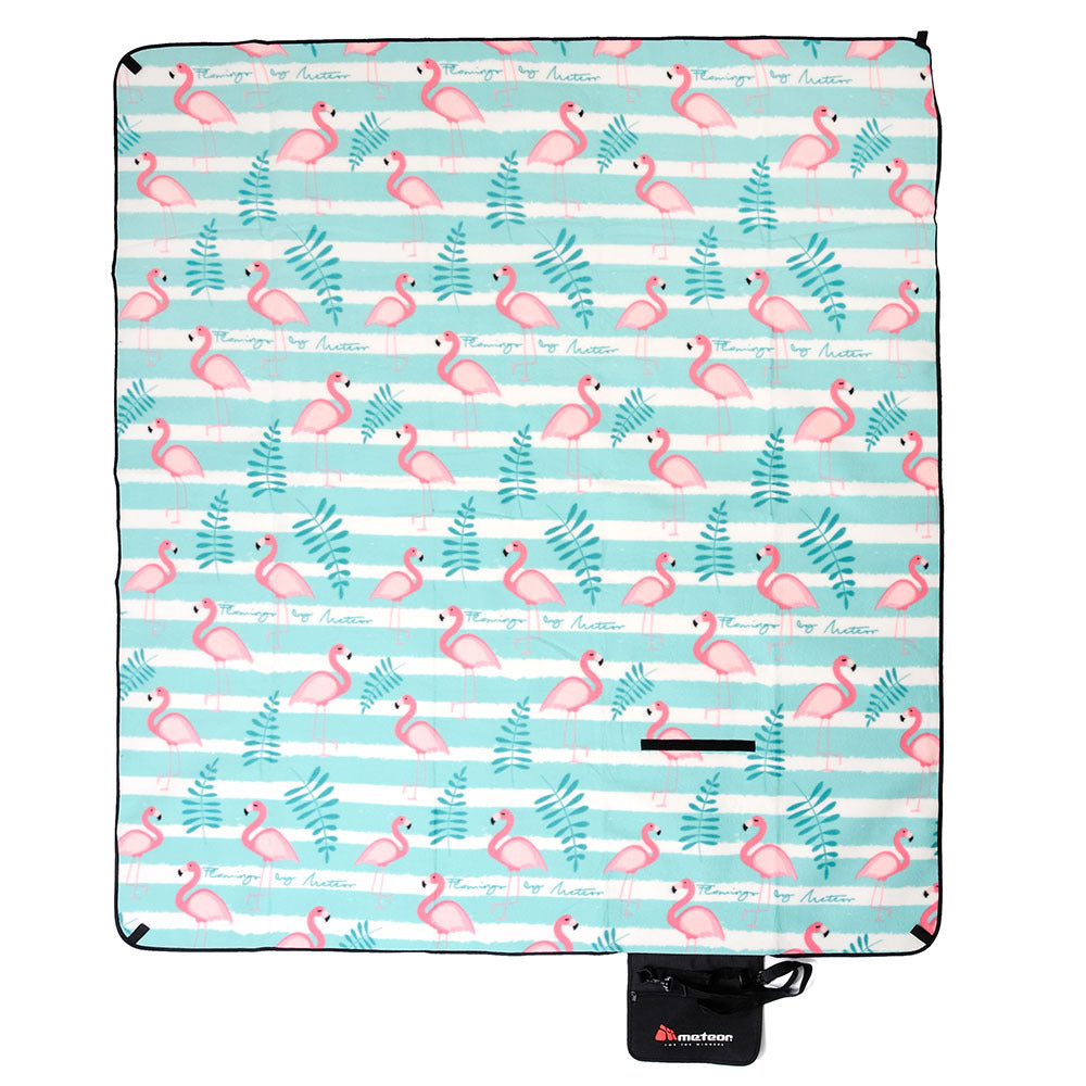 METEOR Large Waterproof Fleece Picnic Blanket - *Bright Patterns