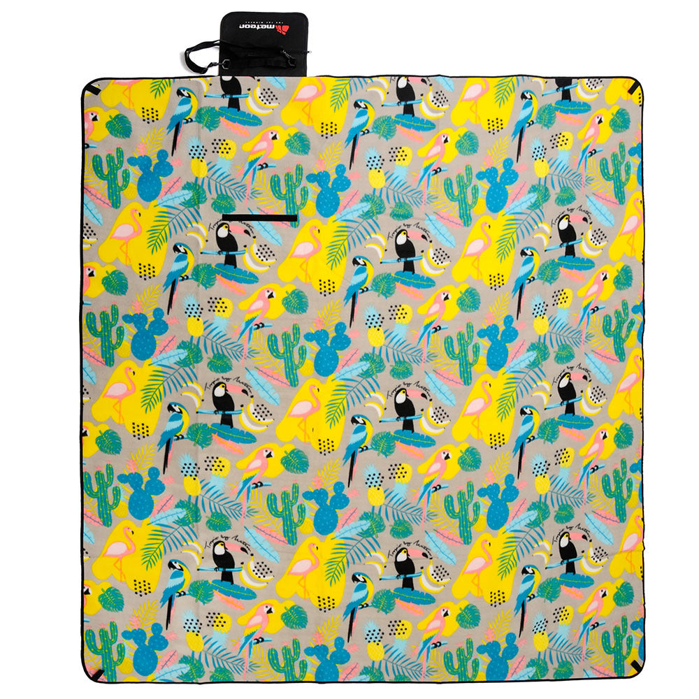 METEOR Large Waterproof Fleece Picnic Blanket - *Bright Patterns