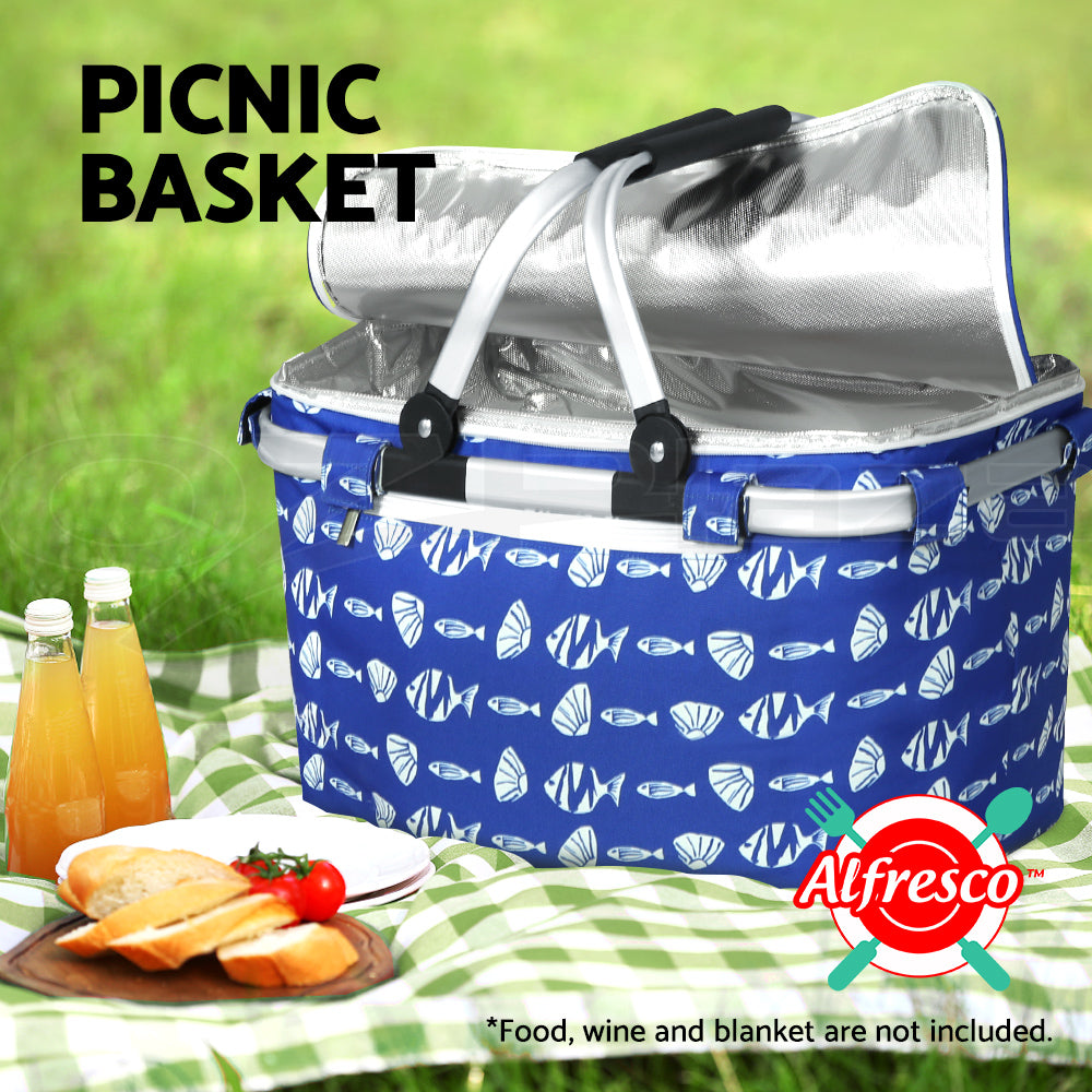 Alfresco Folding Picnic Basket