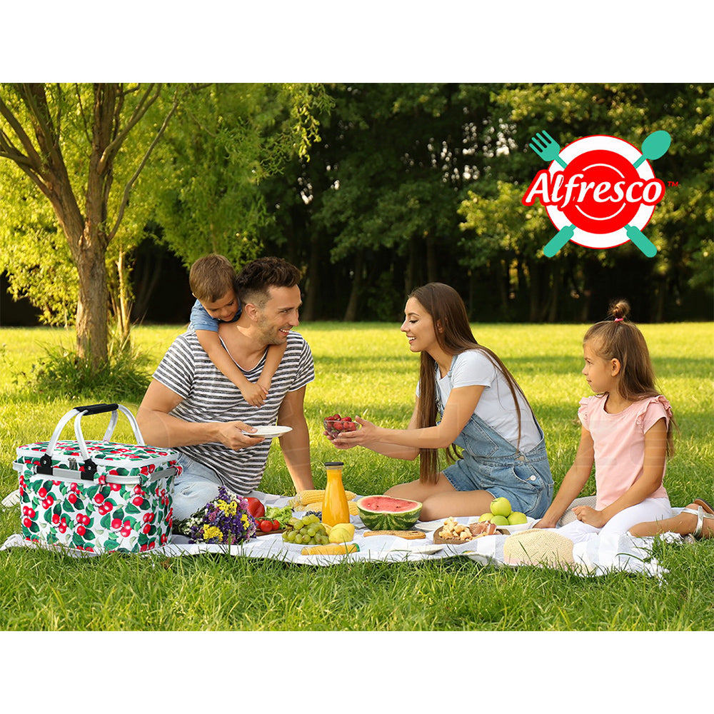 Alfresco Folding Picnic Basket