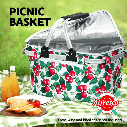 Alfresco Folding Picnic Basket