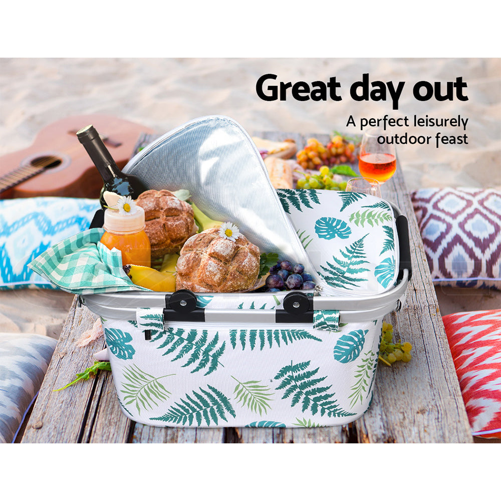 Alfresco Folding Picnic Basket