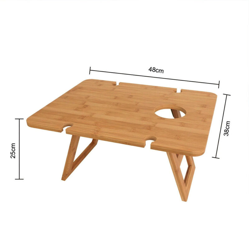 Portable Folding Bamboo Picnic Table