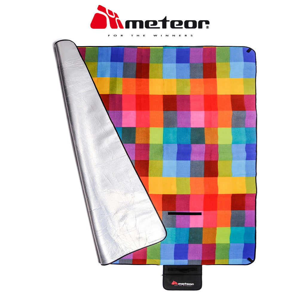 METEOR Large Waterproof Fleece Picnic Blanket - *Bright Patterns